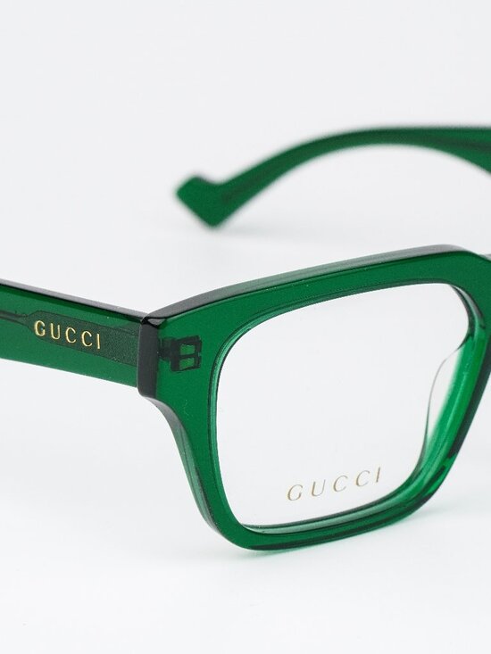Gucci Women Eyeglasses Transparent Green Square GG0963O 004 NEW AUTHENTIC main image 8